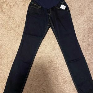 Dark denim maternity pants, never worn.